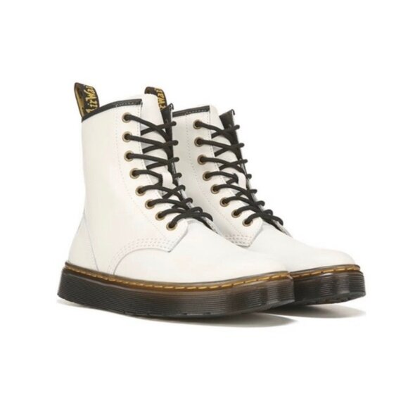 Dr. Martens White Combat Boots - Picture 1 of 15